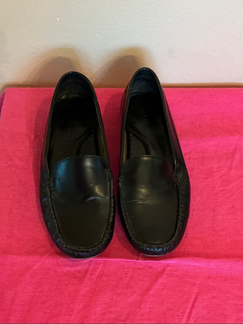 Lauren Ralph Lauren Black Leather Women's Loafers